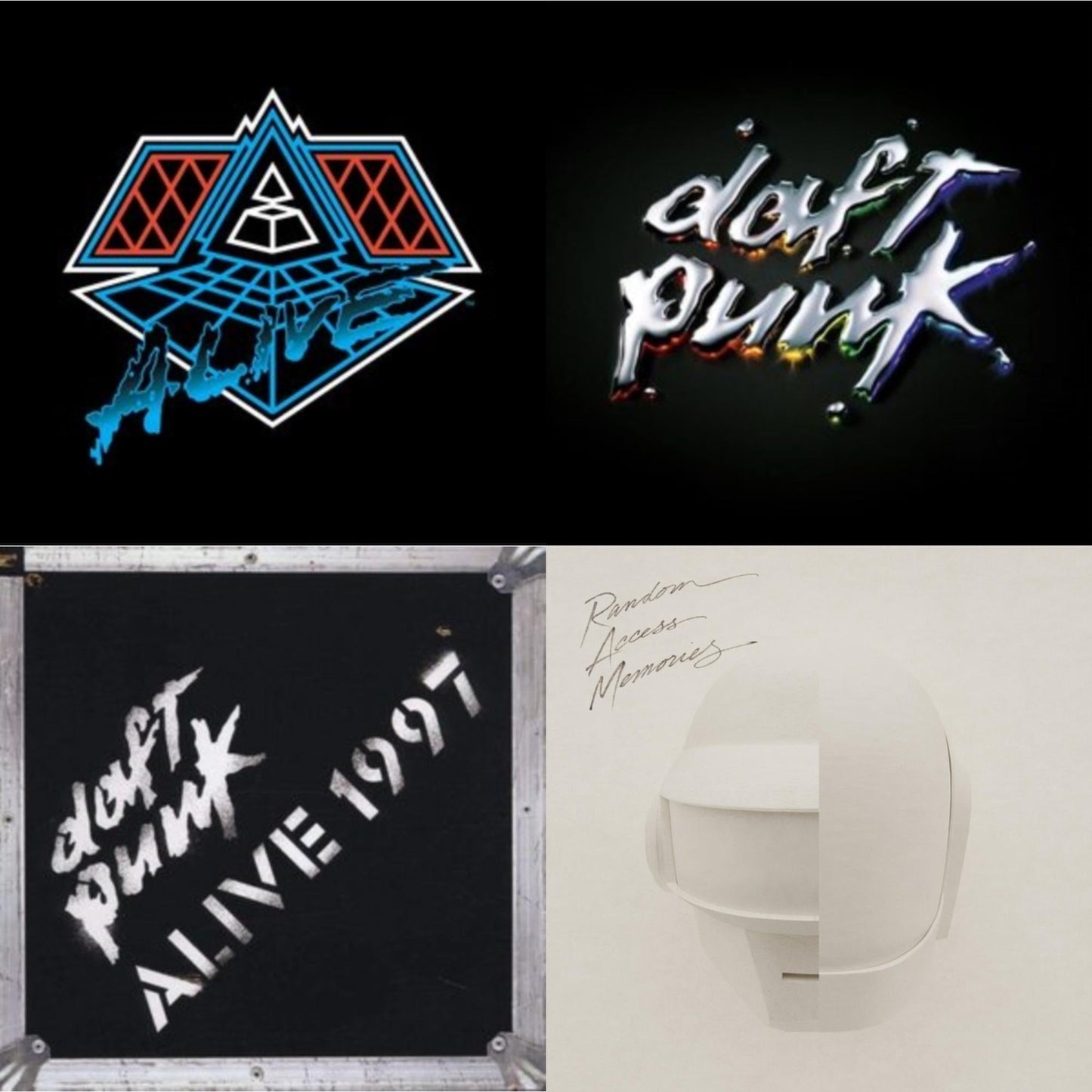 This is a 4 LP Vinyl SKU bundle.
1.This LP Vinyl is brand new.Format: LP VinylMusic Style: HouseThis item's title is: Alive 2007 (2LP)Artist: Daft PunkLabel: ADA (6)Barcode: 190296611964Release Date: 9/9/2022
2.This LP Vinyl is brand new.