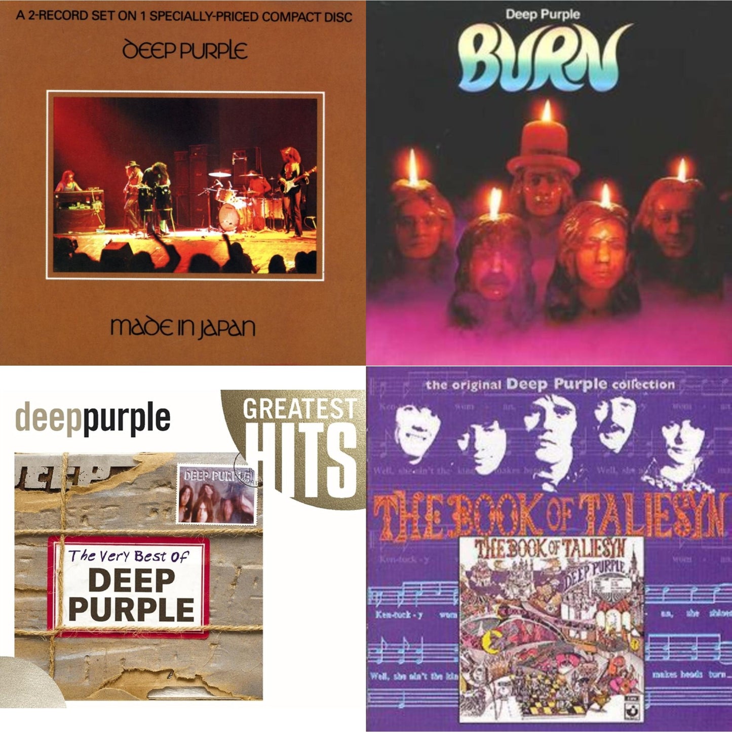 Made In Japan & Burn & Very Best Of Deep Purple & Book Of Taliesyn