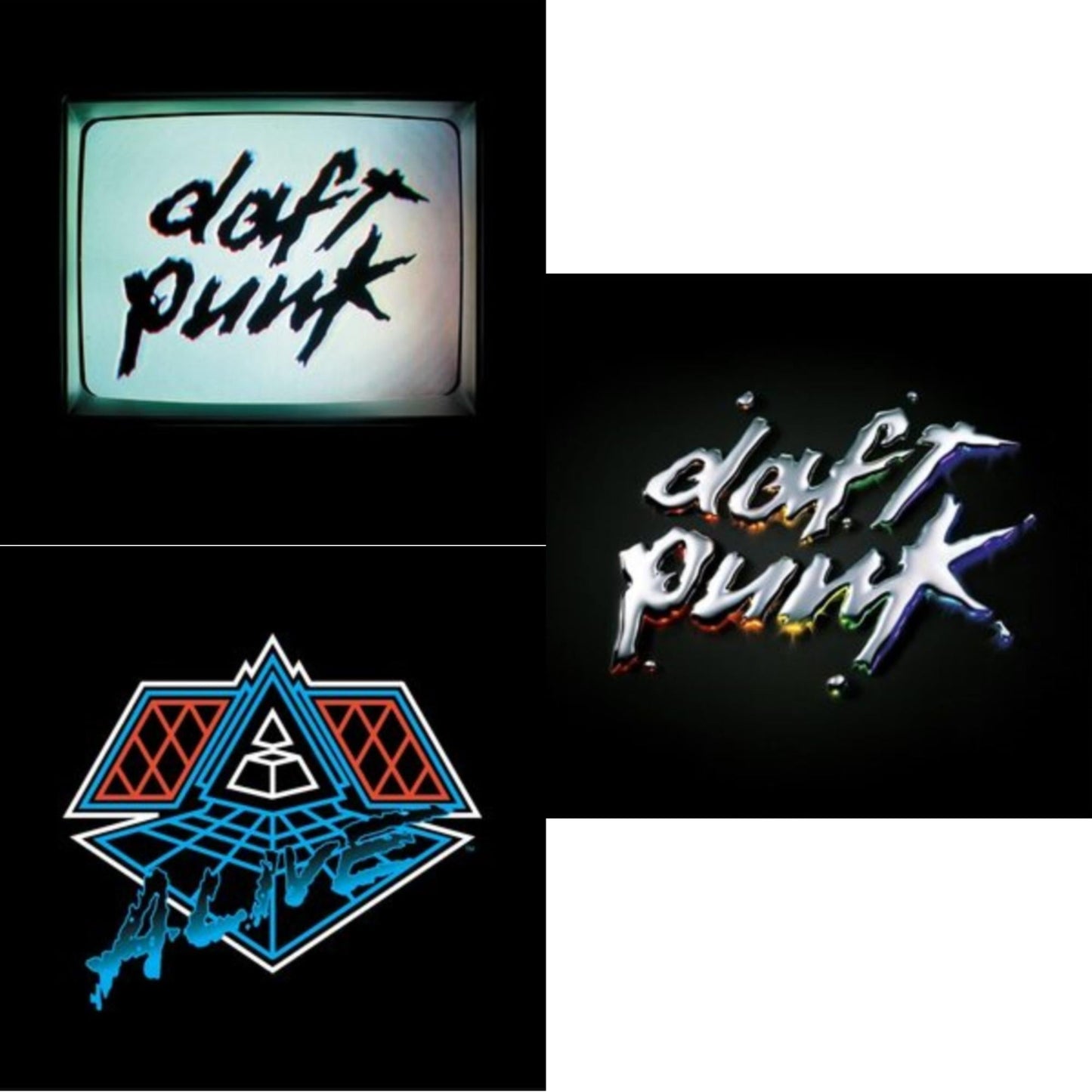 This is a 3 LP Vinyl SKU bundle.
1.This LP Vinyl is brand new.Format: LP VinylMusic Style: HouseThis item's title is: Human After All (2LP)Artist: Daft PunkLabel: ADA (6)Barcode: 190296611902Release Date: 9/9/2022
2.This LP Vinyl is brand new.