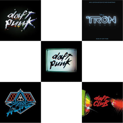 This is a 5 LP Vinyl SKU bundle.
1.This LP Vinyl is brand new.Format: LP VinylMusic Style: SoundtrackThis item's title is: Tron: Legacy Ost (2LP/180G)Artist: Daft PunkLabel: WALT DISNEY RECORDSBarcode: 050087239855Release Date: 8/21/2015
2.This LP Vinyl is brand new.