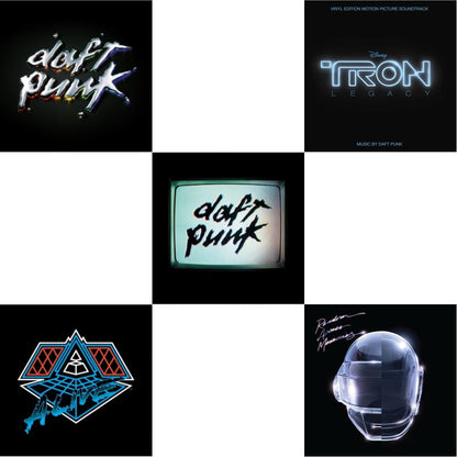 This is a 5 LP Vinyl SKU bundle.
1.This LP Vinyl is brand new.Format: LP VinylMusic Style: SoundtrackThis item's title is: Tron: Legacy Ost (2LP/180G)Artist: Daft PunkLabel: WALT DISNEY RECORDSBarcode: 050087239855Release Date: 8/21/2015
2.This LP Vinyl is brand new.