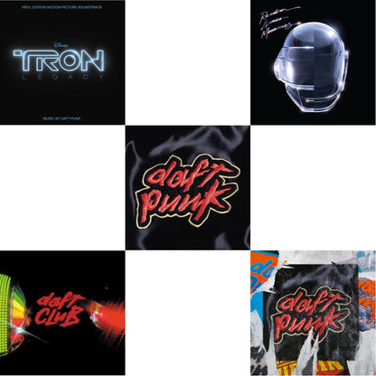 This is a 5 LP Vinyl SKU bundle.
1.This LP Vinyl is brand new.Format: LP VinylMusic Style: SoundtrackThis item's title is: Tron: Legacy Ost (2LP/180G)Artist: Daft PunkLabel: WALT DISNEY RECORDSBarcode: 050087239855Release Date: 8/21/2015
2.This LP Vinyl is brand new.