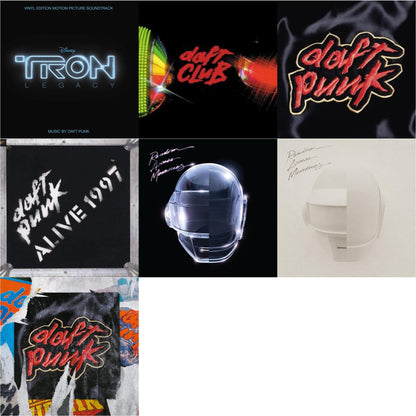This is a 7 LP Vinyl SKU bundle.
1.This LP Vinyl is brand new.Format: LP VinylMusic Style: SoundtrackThis item's title is: Tron: Legacy Ost (2LP/180G)Artist: Daft PunkLabel: WALT DISNEY RECORDSBarcode: 050087239855Release Date: 8/21/2015
2.This LP Vinyl is brand new.