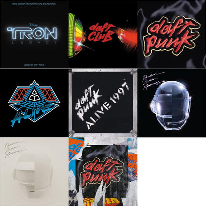 This is a 8 LP Vinyl SKU bundle.
1.This LP Vinyl is brand new.Format: LP VinylMusic Style: SoundtrackThis item's title is: Tron: Legacy Ost (2LP/180G)Artist: Daft PunkLabel: WALT DISNEY RECORDSBarcode: 050087239855Release Date: 8/21/2015
2.This LP Vinyl is brand new.