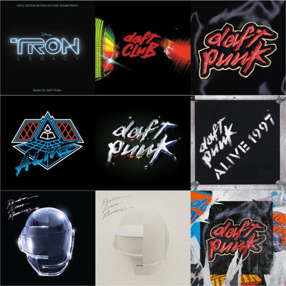This is a 9 LP Vinyl SKU bundle.
1.This LP Vinyl is brand new.Format: LP VinylMusic Style: SoundtrackThis item's title is: Tron: Legacy Ost (2LP/180G)Artist: Daft PunkLabel: WALT DISNEY RECORDSBarcode: 050087239855Release Date: 8/21/2015
2.This LP Vinyl is brand new.