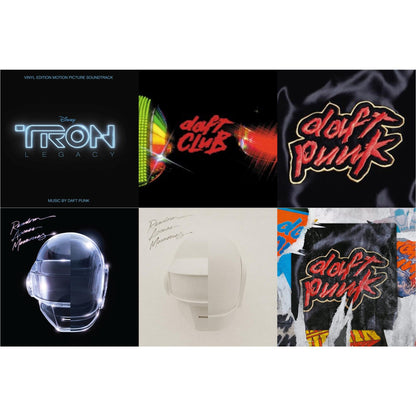 This is a 6 LP Vinyl SKU bundle.
1.This LP Vinyl is brand new.Format: LP VinylMusic Style: SoundtrackThis item's title is: Tron: Legacy Ost (2LP/180G)Artist: Daft PunkLabel: WALT DISNEY RECORDSBarcode: 050087239855Release Date: 8/21/2015
2.This LP Vinyl is brand new.