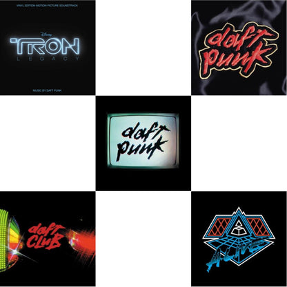 This is a 5 LP Vinyl SKU bundle.
1.This LP Vinyl is brand new.Format: LP VinylMusic Style: SoundtrackThis item's title is: Tron: Legacy Ost (2LP/180G)Artist: Daft PunkLabel: WALT DISNEY RECORDSBarcode: 050087239855Release Date: 8/21/2015
2.This LP Vinyl is brand new.