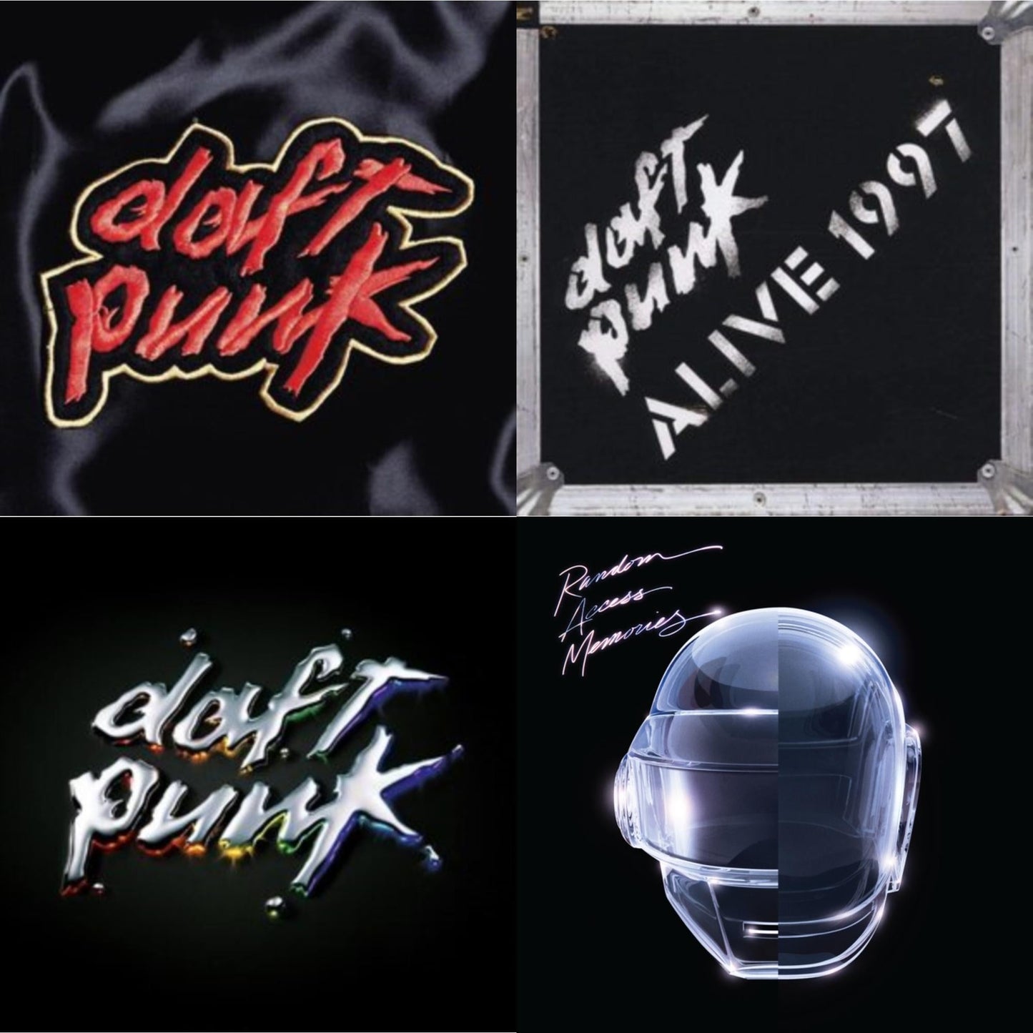 This is a 4 LP Vinyl SKU bundle.
1.This LP Vinyl is brand new.Format: LP VinylMusic Style: HouseThis item's title is: HomeworkArtist: Daft PunkLabel: DAFT LIFE LTD.Barcode: 190296611926Release Date: 5/6/2022
2.This LP Vinyl is brand new.
