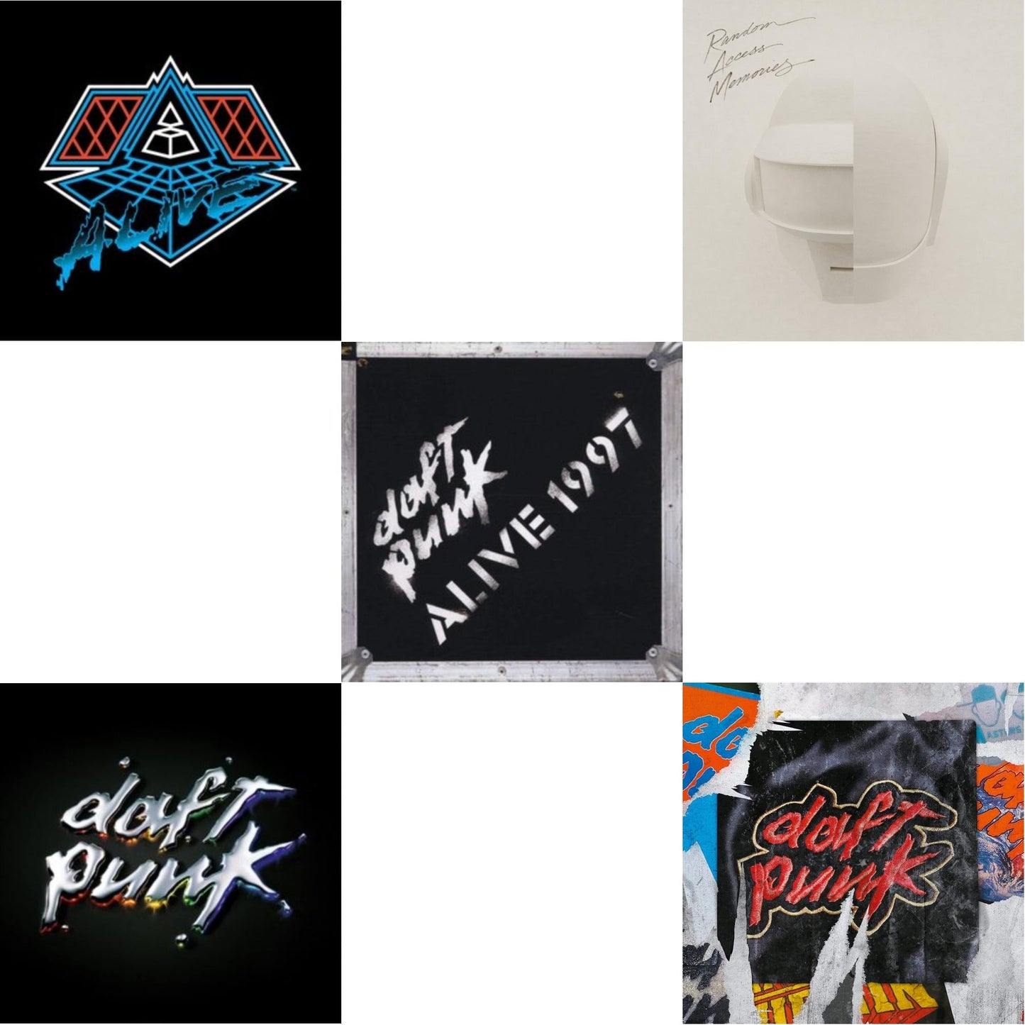 This is a 5 LP Vinyl SKU bundle.
1.This LP Vinyl is brand new.Format: LP VinylMusic Style: HouseThis item's title is: Alive 2007 (2LP)Artist: Daft PunkLabel: ADA (6)Barcode: 190296611964Release Date: 9/9/2022
2.This LP Vinyl is brand new.