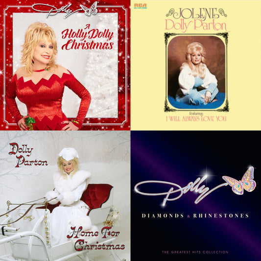 Holly Dolly Christmas (Opaque Red LP Vinyl) & Jolene (140G/Dl Insert) & Home For Christmas (140G) & Diamonds & Rhinestones: The Greatest Hits Collection (2LP)