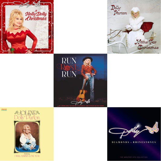 Holly Dolly Christmas (Opaque Red LP Vinyl) & Jolene (140G/Dl Insert) & Run Rose Run & Home For Christmas (140G) & Diamonds & Rhinestones: The Greatest Hits Collection (2LP)