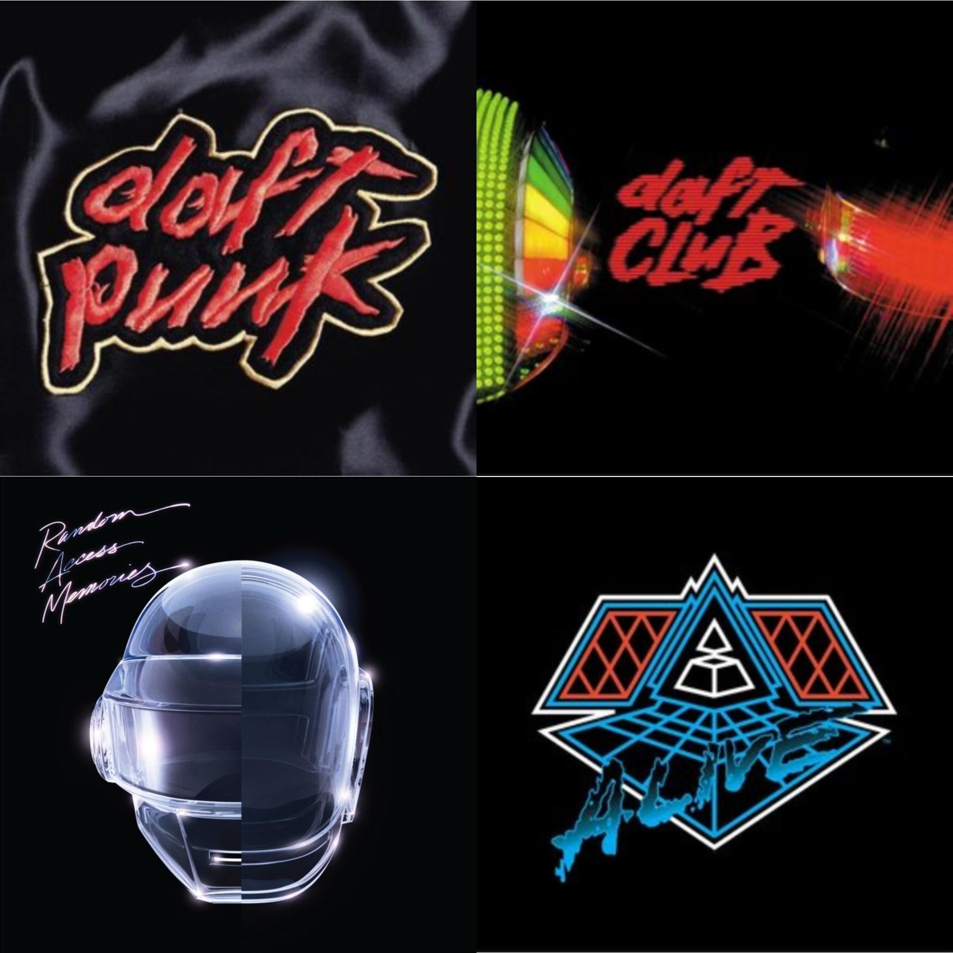 This is a 4 LP Vinyl SKU bundle.
1.This LP Vinyl is brand new.Format: LP VinylMusic Style: HouseThis item's title is: Daft Club (2LP)Artist: Daft PunkLabel: Rock/PopBarcode: 190296611865Release Date: 9/9/2022
2.This LP Vinyl is brand new.