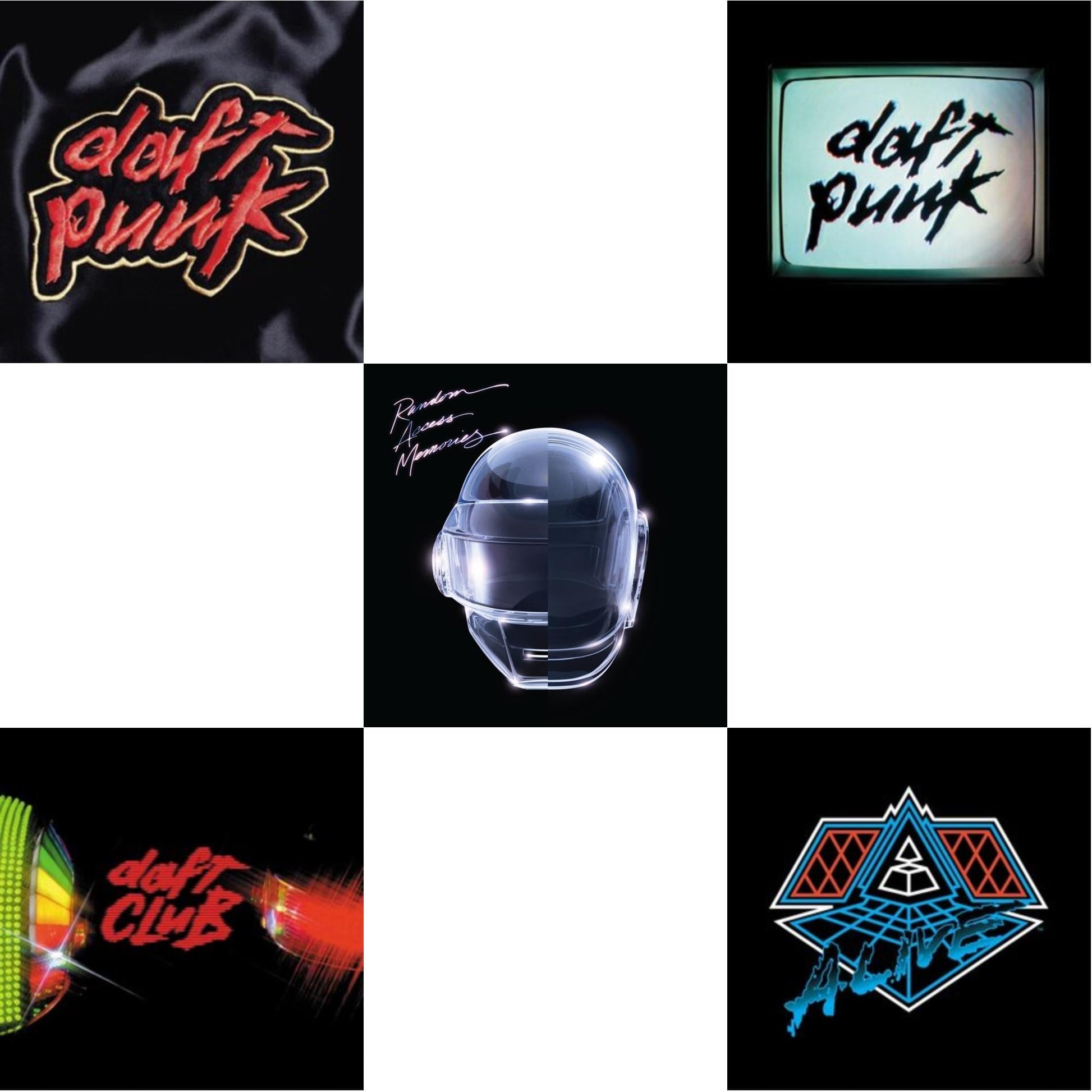 This is a 5 LP Vinyl SKU bundle.
1.This LP Vinyl is brand new.Format: LP VinylMusic Style: HouseThis item's title is: Daft Club (2LP)Artist: Daft PunkLabel: Rock/PopBarcode: 190296611865Release Date: 9/9/2022
2.This LP Vinyl is brand new.