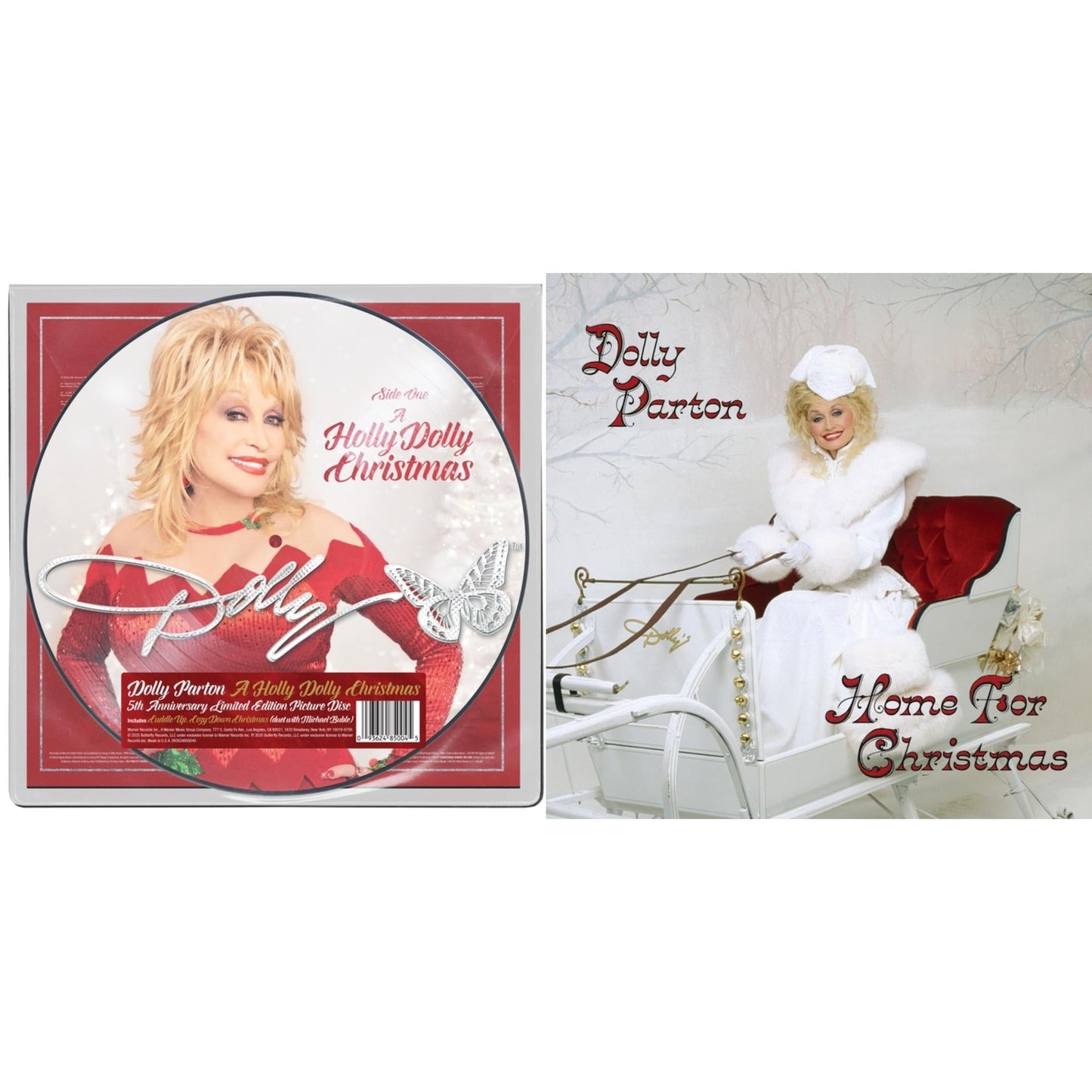 Holly Dolly Christmas (Picture Disc) & Home For Christmas (140G)