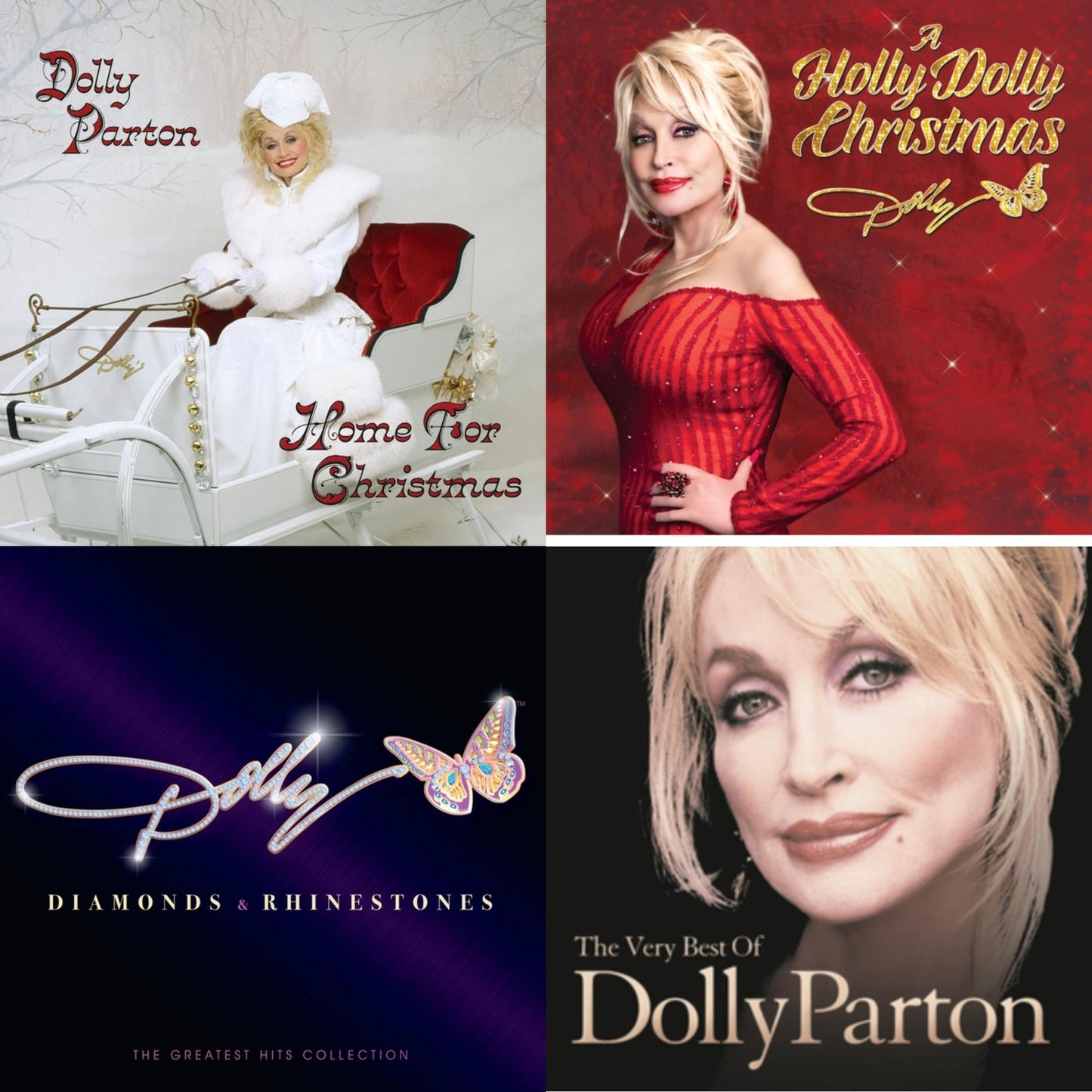 This is a 4 LP Vinyl SKU bundle.
1.This LP Vinyl is brand new.Format: LP VinylMusic Style: CountryThis item's title is: Holly Dolly Christmas (Ultimate Deluxe Edition)Artist: Dolly PartonLabel: WARNER RECORDSBarcode: 093624873174Release Date: 10/28/2022
2.This LP Vinyl is brand new.