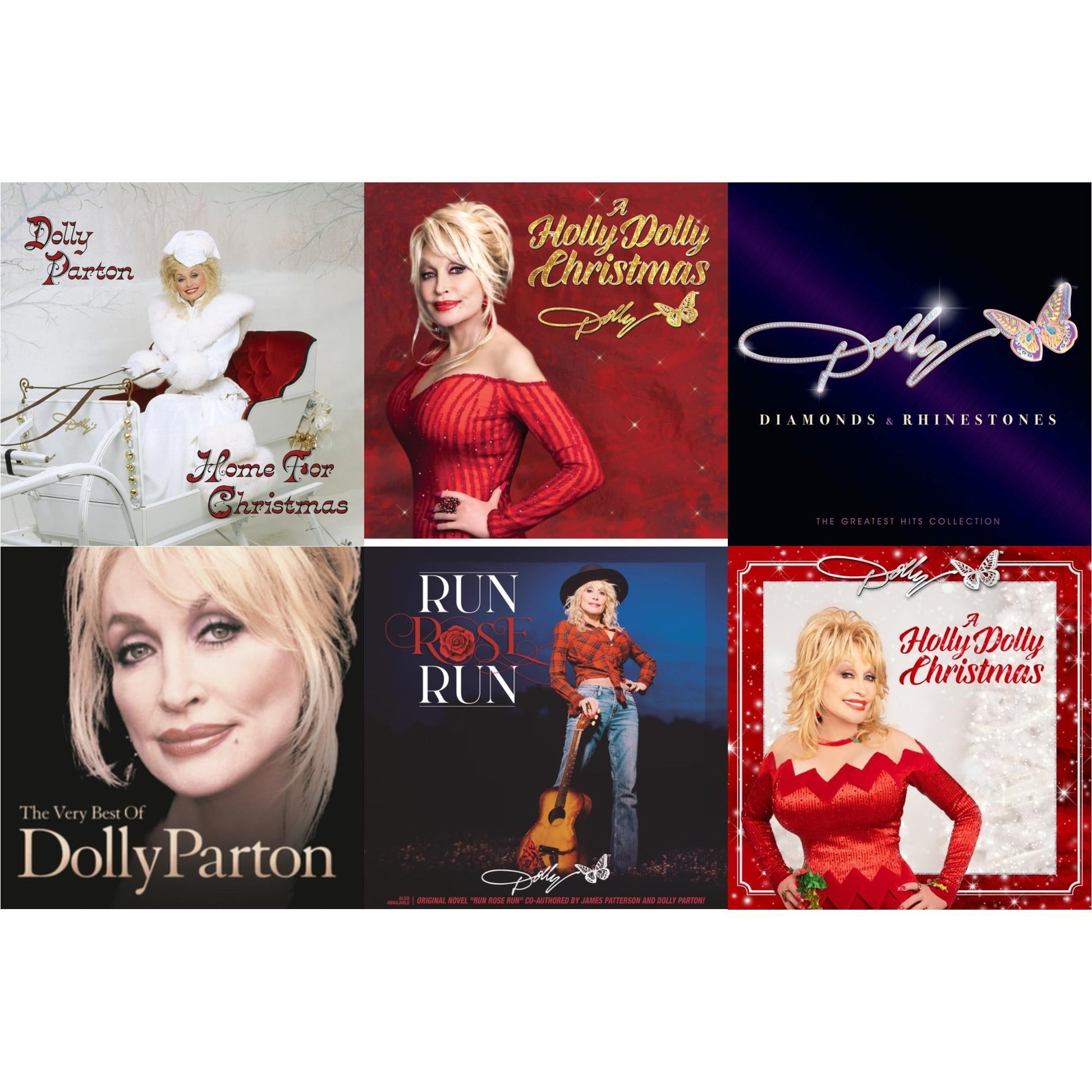 This is a 6 LP Vinyl SKU bundle.
1.This LP Vinyl is brand new.Format: LP VinylMusic Style: HolidayThis item's title is: Home For Christmas (140G)Artist: Dolly PartonLabel: LEGACYBarcode: 194398868615Release Date: 10/7/2022
2.This LP Vinyl is brand new.