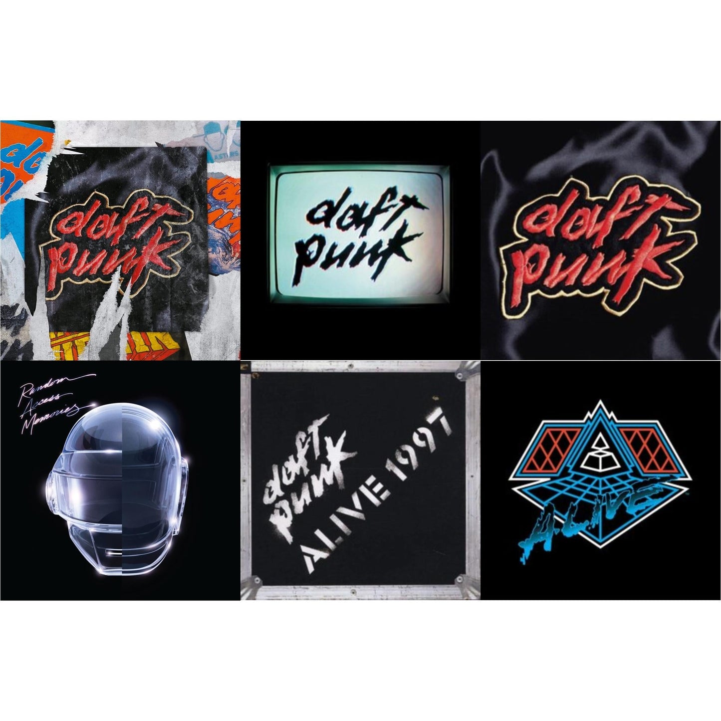 This is a 6 LP Vinyl SKU bundle.
1.This LP Vinyl is brand new.Format: LP VinylMusic Style: HouseThis item's title is: Human After All (2LP)Artist: Daft PunkLabel: ADA (6)Barcode: 190296611902Release Date: 9/9/2022
2.This LP Vinyl is brand new.