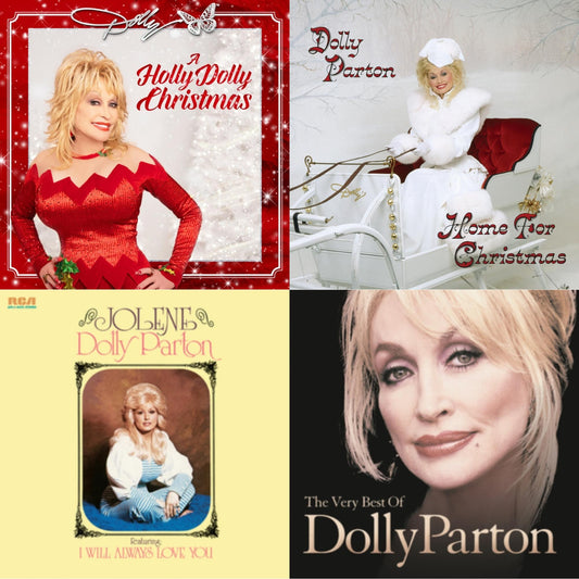 Dolly Parton - Holly Dolly Christmas (Opaque Red LP Vinyl) & Jolene (140G/Dl Insert) & Very Best Of Dolly Parton (2LP) & Home For Christmas (140G)