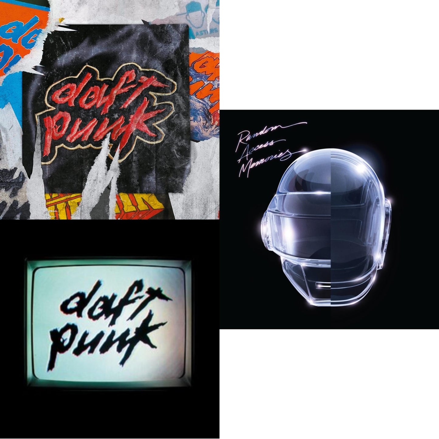 This is a 3 LP Vinyl SKU bundle.
1.This LP Vinyl is brand new.Format: LP VinylMusic Style: HouseThis item's title is: Human After All (2LP)Artist: Daft PunkLabel: ADA (6)Barcode: 190296611902Release Date: 9/9/2022
2.This LP Vinyl is brand new.