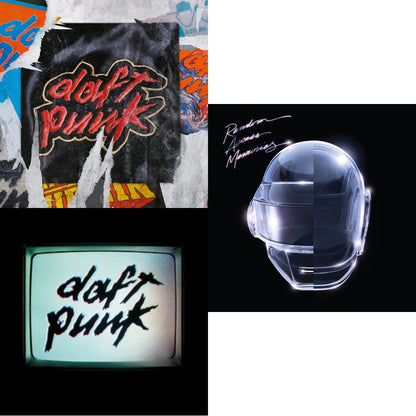 This is a 3 LP Vinyl SKU bundle.
1.This LP Vinyl is brand new.Format: LP VinylMusic Style: HouseThis item's title is: Human After All (2LP)Artist: Daft PunkLabel: ADA (6)Barcode: 190296611902Release Date: 9/9/2022
2.This LP Vinyl is brand new.
