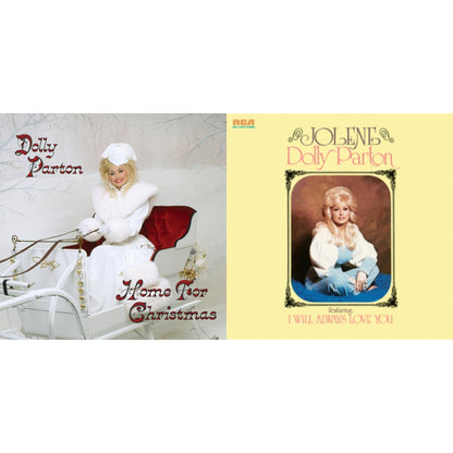 Dolly Parton - Jolene (140G/Dl Insert) & Home For Christmas (140G) - LP Vinyl Bundle