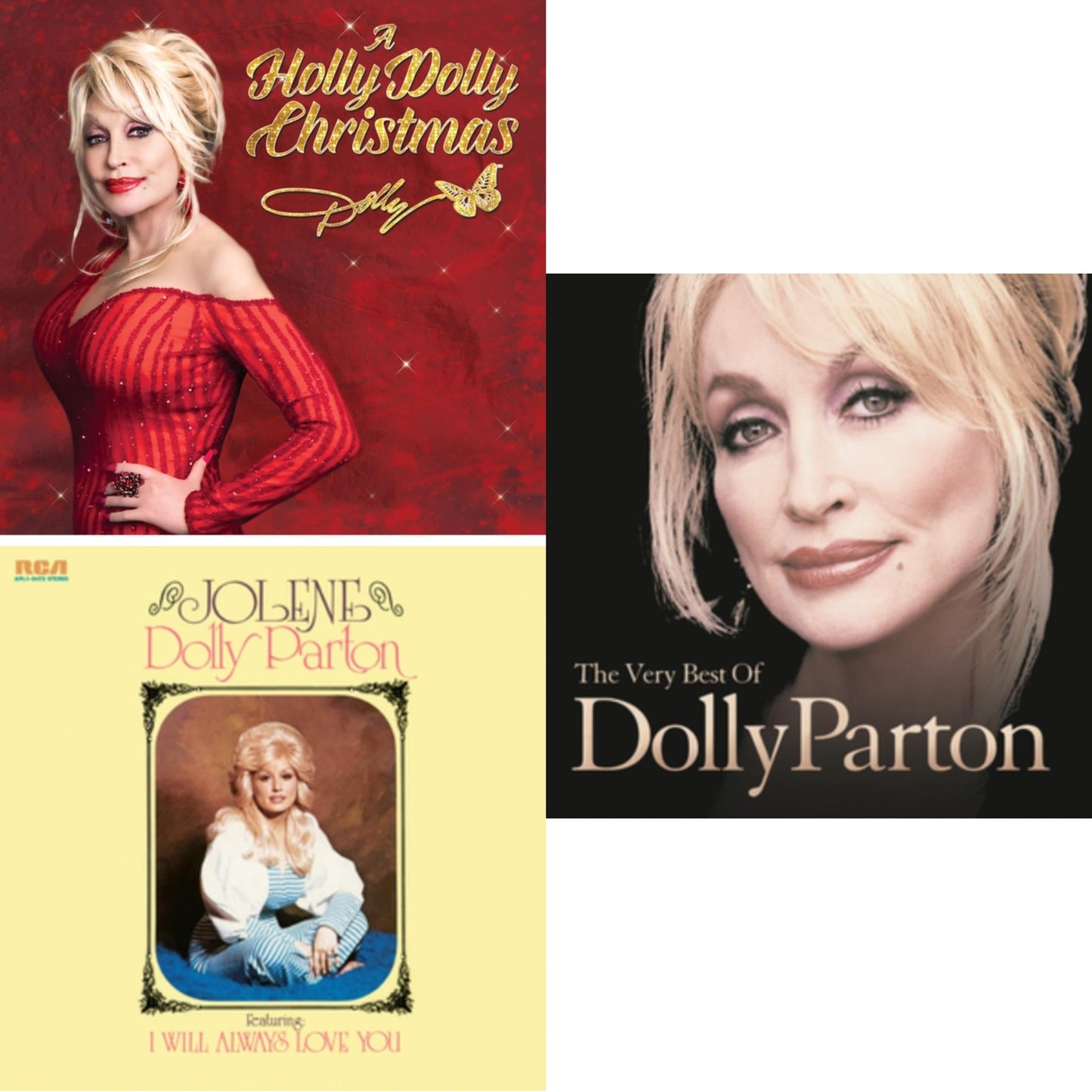 This is a 3 LP Vinyl SKU bundle.
1.This LP Vinyl is brand new.Format: LP VinylMusic Style: CountryThis item's title is: Holly Dolly Christmas (Ultimate Deluxe Edition)Artist: Dolly PartonLabel: WARNER RECORDSBarcode: 093624873174Release Date: 10/28/2022
2.This LP Vinyl is brand new.