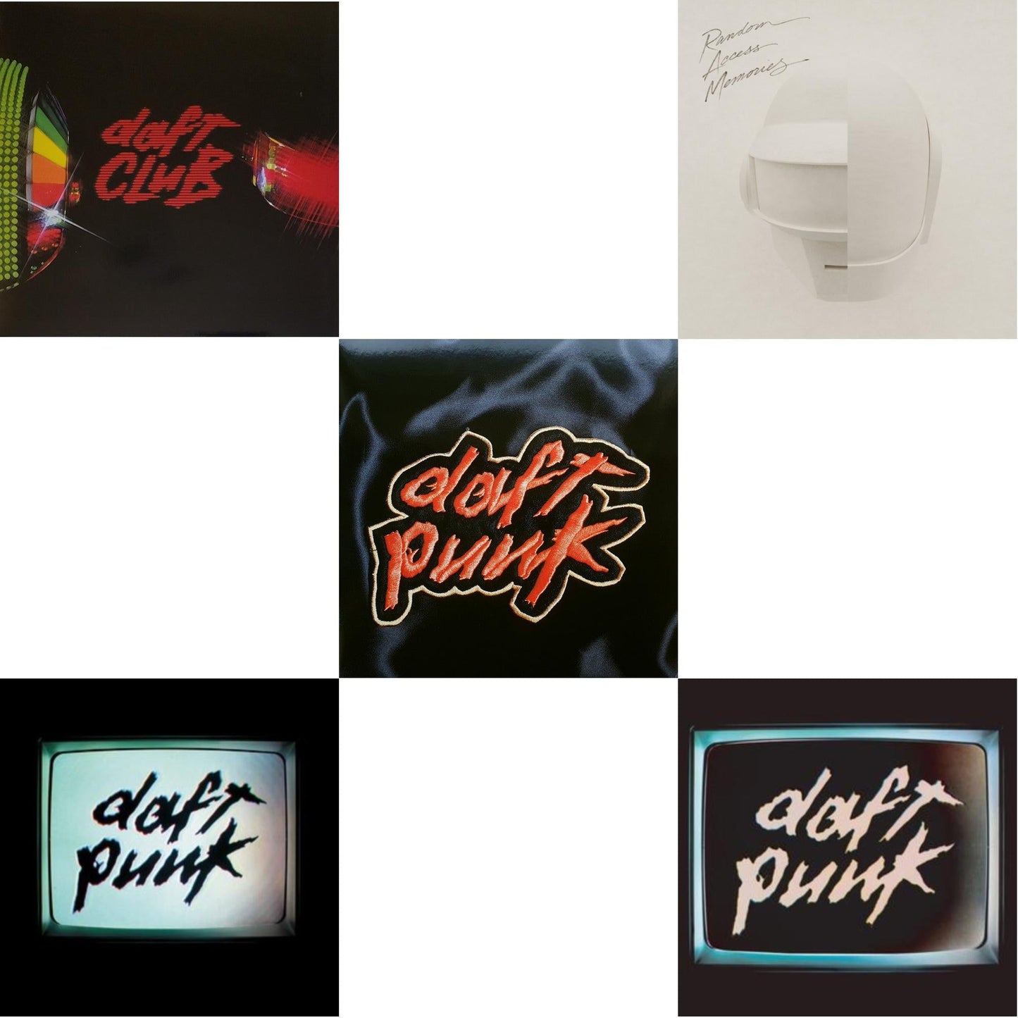 Daft Club (2LP) & Human After All (2LP) & Homework & Random Access Memories (Drumless Edition) (2LP/180G) & Human After All (Remixes) (2LP)