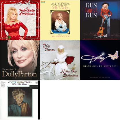 Holly Dolly Christmas (Opaque Red LP Vinyl) & Jolene (140G/Dl Insert) & Run Rose Run & Very Best Of Dolly Parton (2LP) & Home For Christmas (140G) & Diamonds & Rhinestones: The Greatest Hits Collection (2LP) & Coat Of Many Colors (180G)