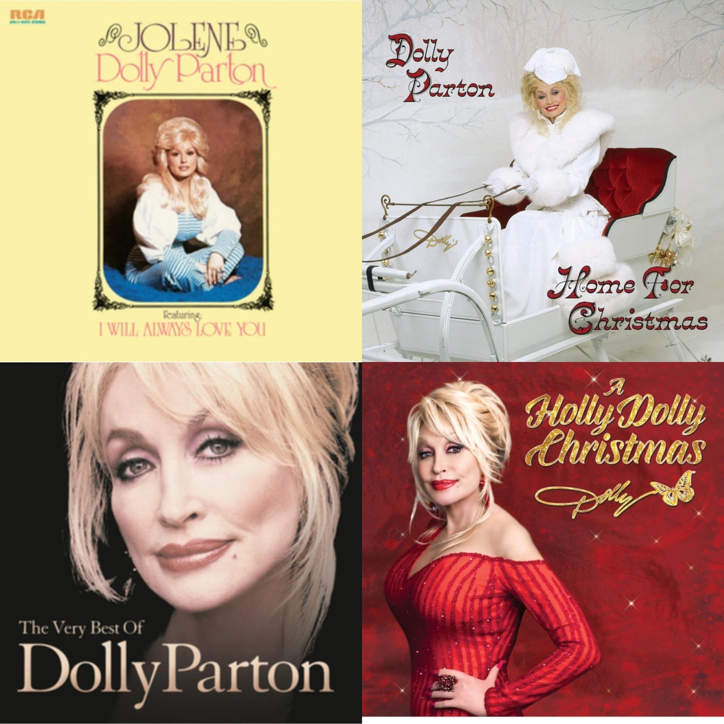 This is a 4 LP Vinyl SKU bundle.
1.This LP Vinyl is brand new.Format: LP VinylMusic Style: CountryThis item's title is: Holly Dolly Christmas (Ultimate Deluxe Edition)Artist: Dolly PartonLabel: WARNER RECORDSBarcode: 093624873174Release Date: 10/28/2022
2.This LP Vinyl is brand new.