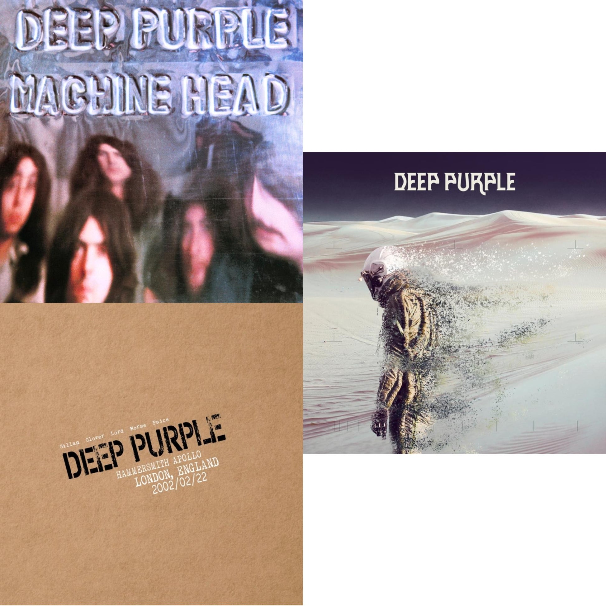 This is a 3 LP Vinyl SKU bundle.
1.This LP Vinyl is brand new.Format: LP VinylMusic Style: Hard RockThis item's title is: Machine HeadArtist: Deep PurpleLabel: RHINO/WARNER BROS.Barcode: 081227562212Release Date: 11/18/2003
2.This LP Vinyl is brand new.