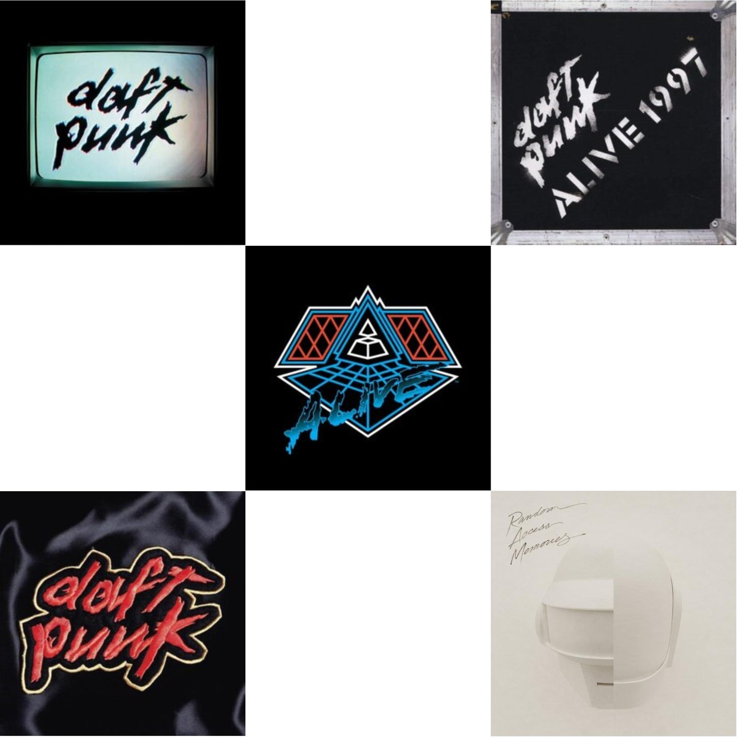 Human After All (2LP) & Homework & Alive 2007 (2LP) & Alive 1997 & Random Access Memories (Drumless Edition) (2LP/180G)