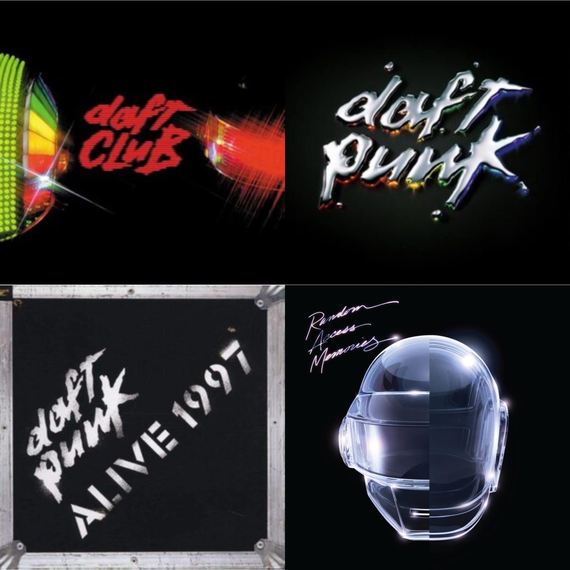 This is a 4 LP Vinyl SKU bundle.
1.This LP Vinyl is brand new.Format: LP VinylMusic Style: HouseThis item's title is: Daft Club (2LP)Artist: Daft PunkLabel: Rock/PopBarcode: 190296611865Release Date: 9/9/2022
2.This LP Vinyl is brand new.