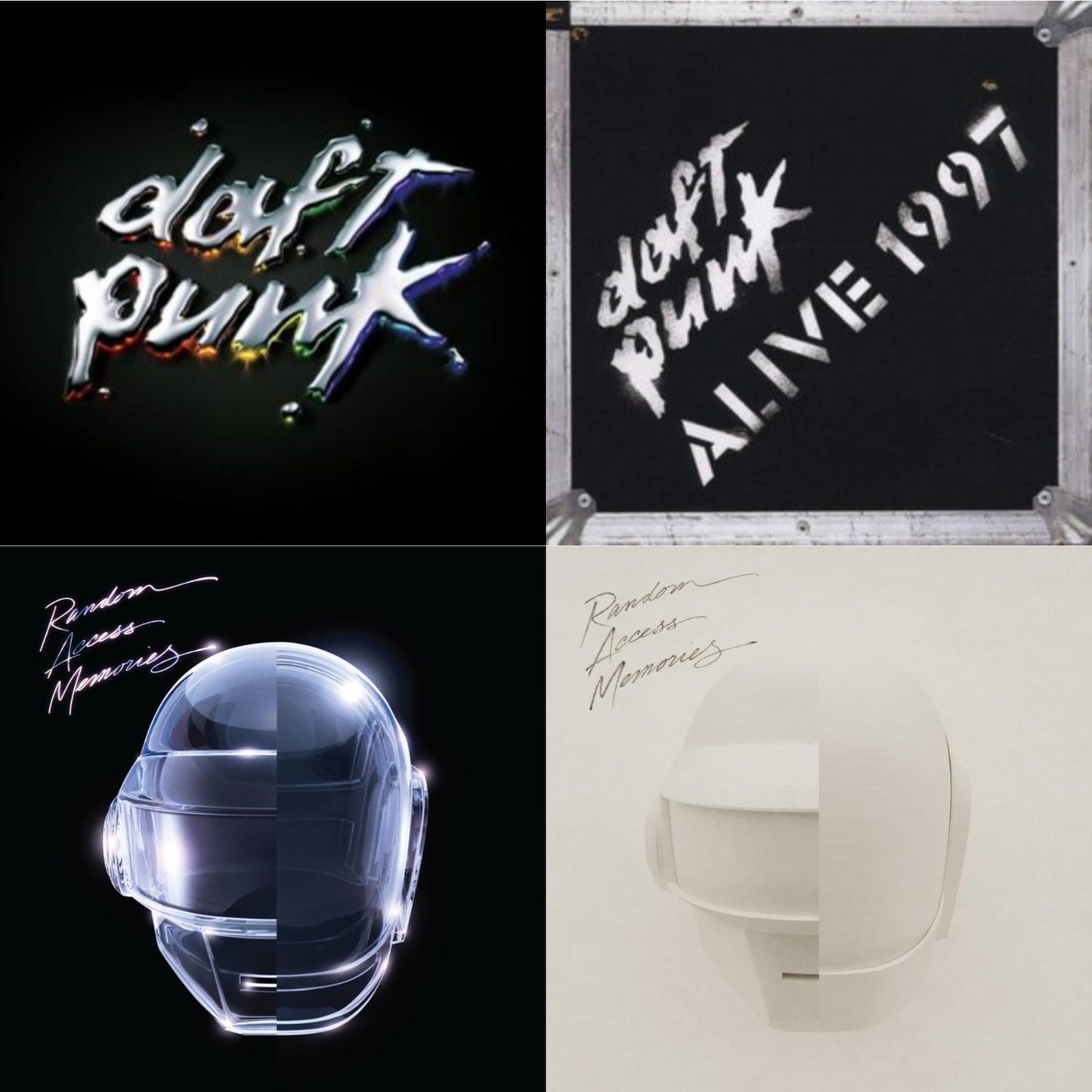 This is a 4 LP Vinyl SKU bundle.
1.This LP Vinyl is brand new.Format: LP VinylMusic Style: DiscoThis item's title is: DiscoveryArtist: Daft PunkLabel: DAFT LIFE LTD.Barcode: 190296617164Release Date: 2/18/2022
2.This LP Vinyl is brand new.