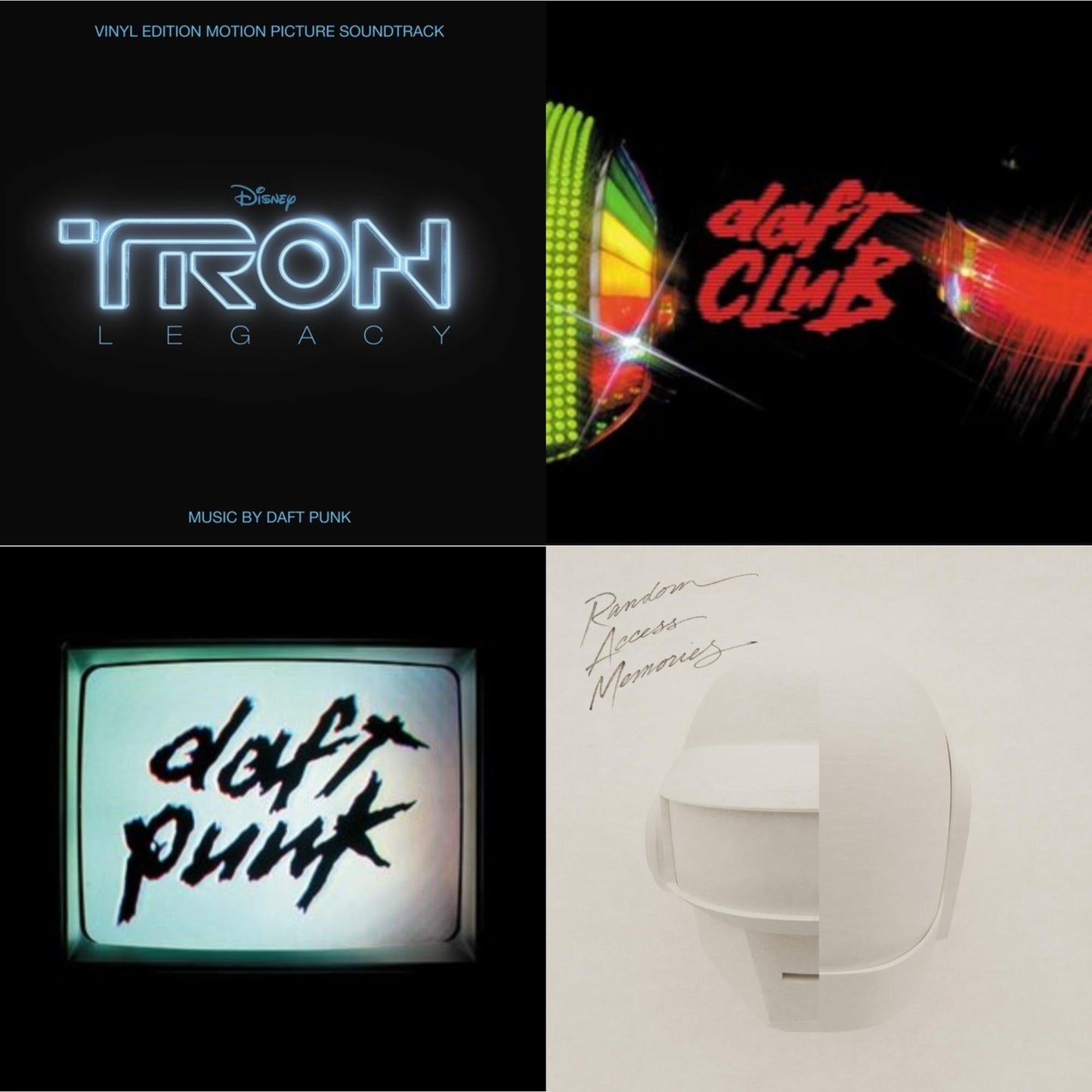 Tron: Legacy Ost (2LP/180G) & Daft Club (2LP) & Human After All (2LP) & Random Access Memories (Drumless Edition) (2LP/180G)