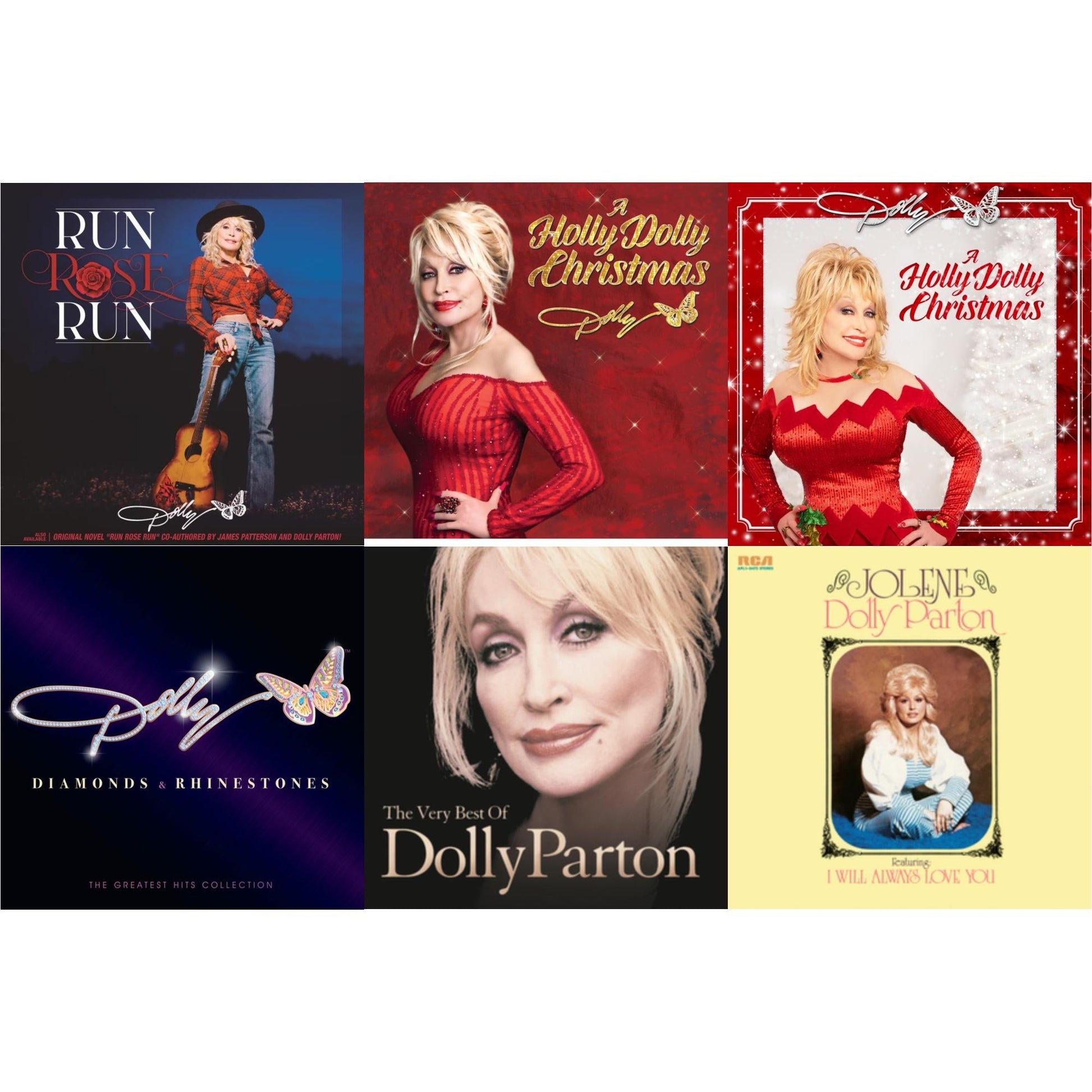 This is a 6 LP Vinyl SKU bundle.
1.This LP Vinyl is brand new.Format: LP VinylMusic Style: CountryThis item's title is: Holly Dolly Christmas (Ultimate Deluxe Edition)Artist: Dolly PartonLabel: WARNER RECORDSBarcode: 093624873174Release Date: 10/28/2022
2.This LP Vinyl is brand new.