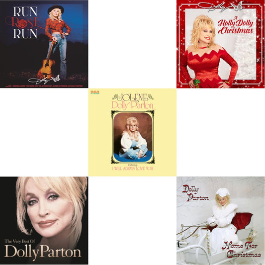 Holly Dolly Christmas (Opaque Red LP Vinyl) & Jolene (140G/Dl Insert) & Run Rose Run & Very Best Of Dolly Parton (2LP) & Home For Christmas (140G)