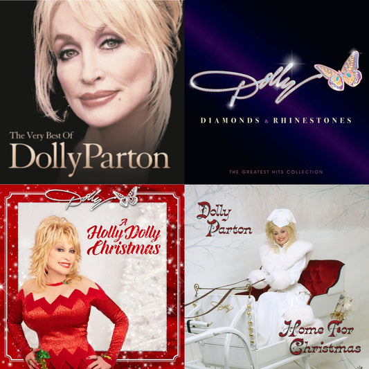 Holly Dolly Christmas (Opaque Red LP Vinyl) & Very Best Of Dolly Parton (2LP) & Home For Christmas (140G) & Diamonds & Rhinestones: The Greatest Hits Collection (2LP)