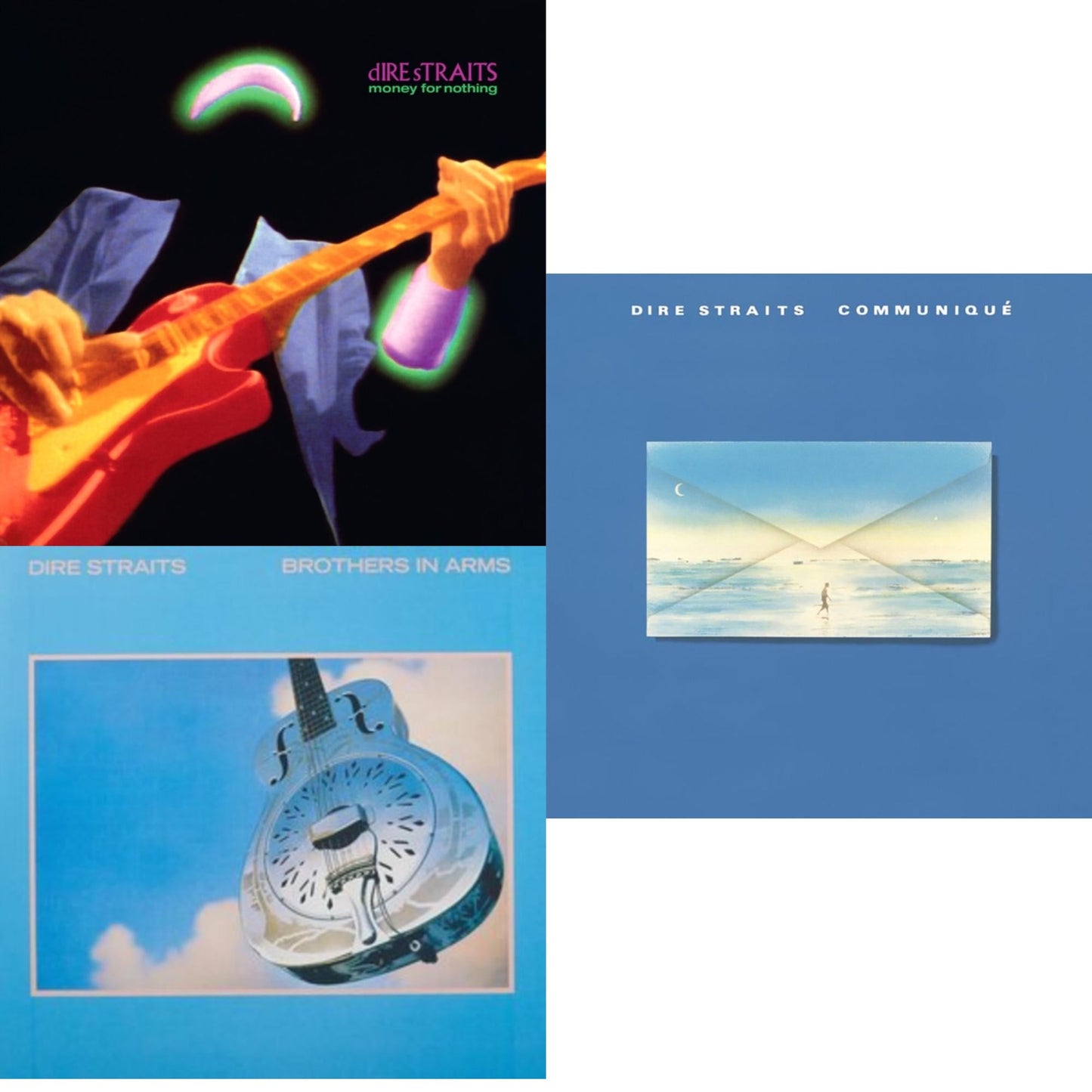 Money For Nothing (Remaster/2LP/Green Vinyl) (Syeor) & Brothers In Arms (2LP/180G) (Syeor) & Communique (Syeor)