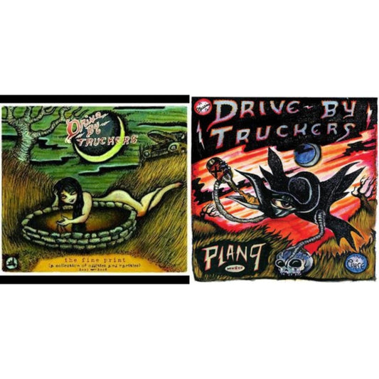 Drive-By Truckers - Fine Print (Clear With Green Splatter Vinyl/Limited Edition/2LP/180G) & Plan 9 Records July 13, 2006 (3LP)