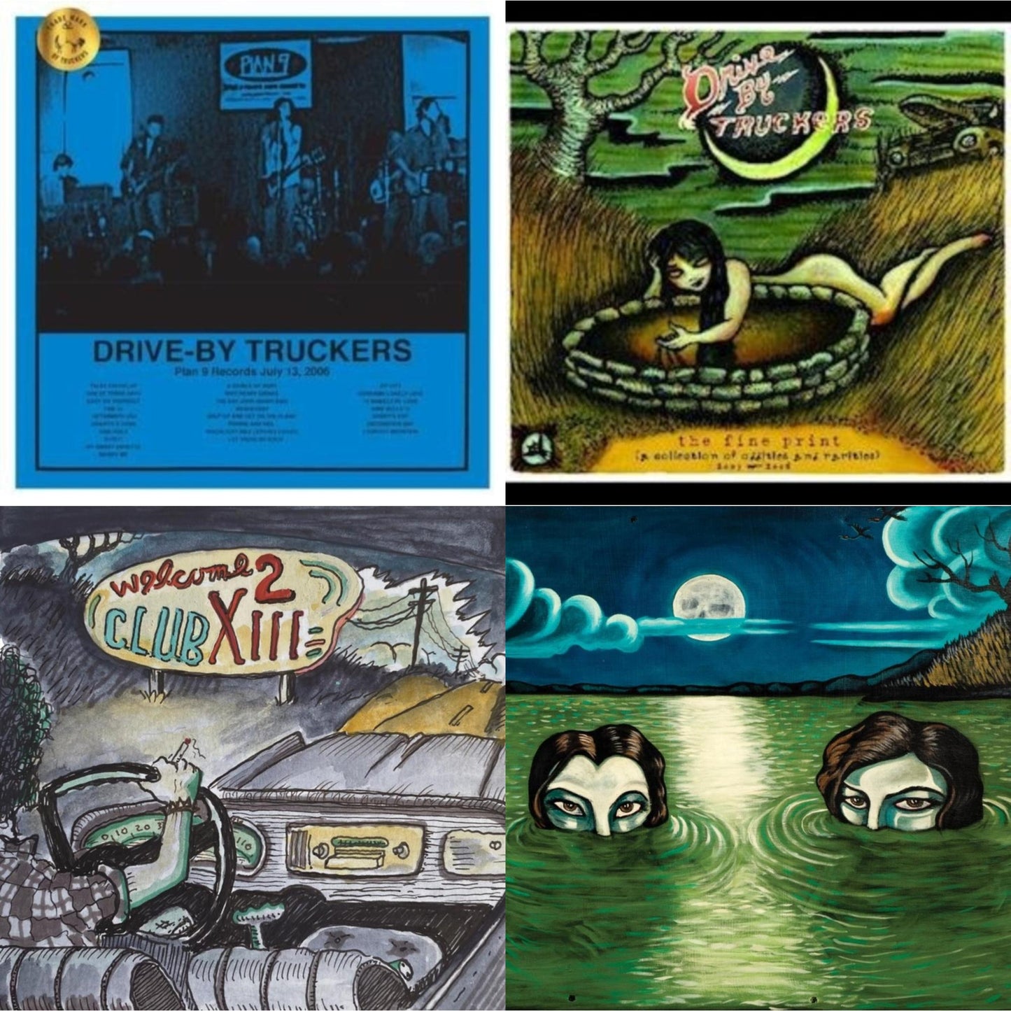 Plan 9 Records July 13, 2006 (3LP) & Fine Print (Clear With Green Splatter Vinyl/Limited Edition/2LP/180G) & Welcome 2 Club Xiii & English Oceans (10-Year Edition) (2LP/Sea-Glass Blue W/ D-Side Etching)