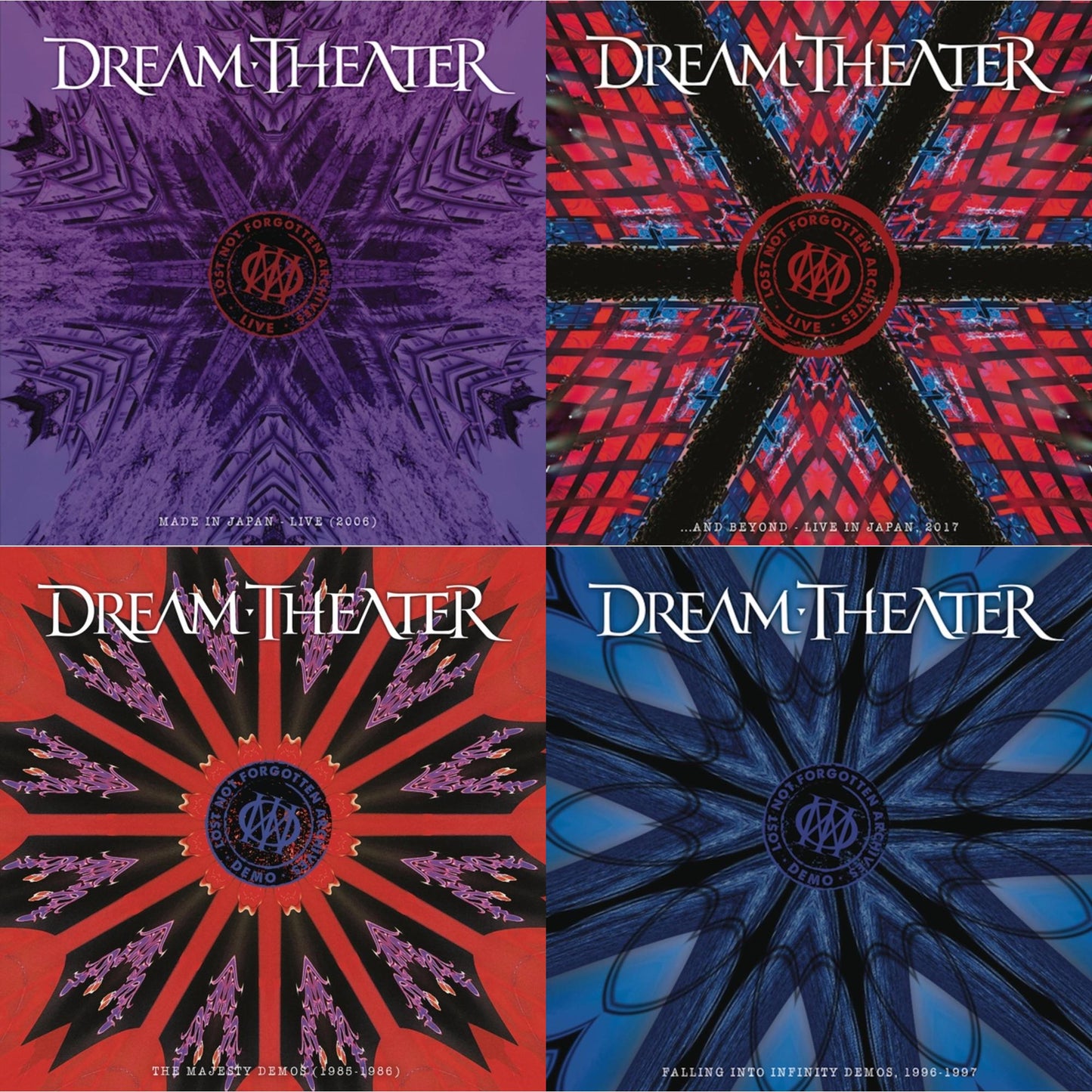 Dream Theater - Lost Not Forgotten Archives: The Majesty Demos (1985-1986) (2LP/CD) & Lost Not Forgotten Archives: ... & Beyond - Live In Japan, 2017 (2LP/CD) & Lost Not Forgotten Archives: Falling Into Infinity Demos, 1996-1997 (3LP/2CD) & Lost Not