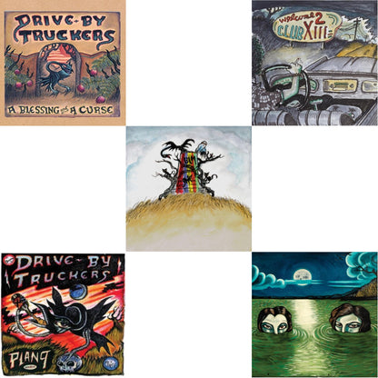 Drive-By Truckers - Blessing & A Curse (Clear With Purple Splatter LP Vinyl/Limited Edition/180G) & Plan 9 Records July 13, 2006 (3LP) & New Ok (Red LP Vinyl) & Welcome 2 Club Xiii & English Oceans (10-Year Edition) (2LP/Sea-Glass Blue W/ D-Side