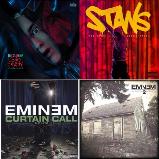 Death Of Slim Shady (Coup De Grace) (X) (Red/Blue Vinyl/2LP) & Stans Ost (X) (Ink Bleed Vinyl/2LP) & Curtain Call: Hits & Marshall Mathers LP 2