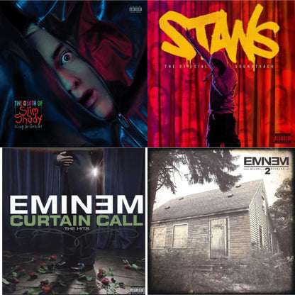 Death Of Slim Shady (Coup De Grace) (X) (Red/Blue Vinyl/2LP) & Stans Ost (X) (Ink Bleed Vinyl/2LP) & Curtain Call: Hits & Marshall Mathers LP 2