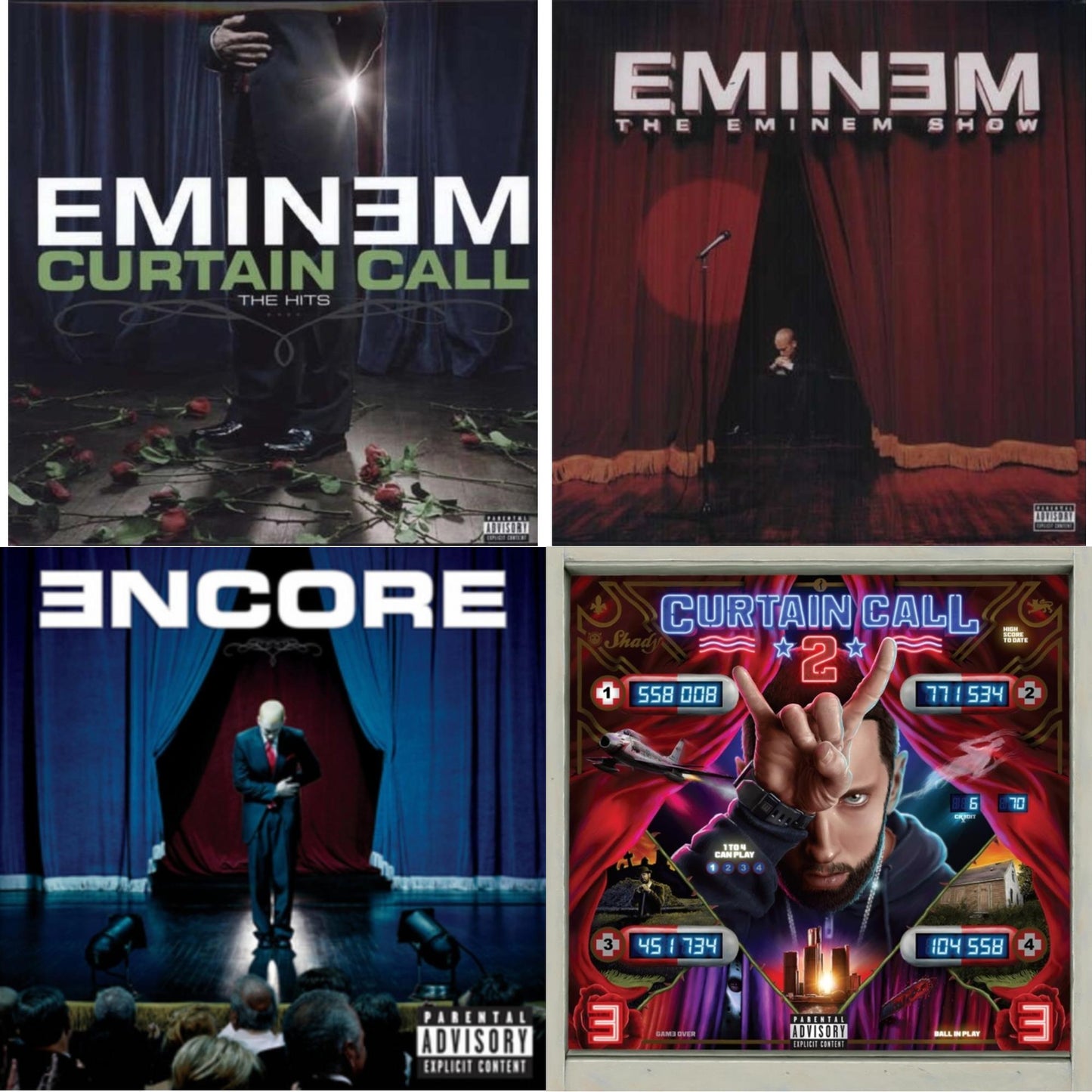 Curtain Call 2 (2LP) & Encore & Curtain Call: Hits & Eminem Show