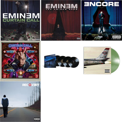 Curtain Call 2 (2LP) & Marshall Mathers LP2 (10Th Anniversary Edition) (Expanded Deluxe/4LP) & Encore & Curtain Call: Hits & Recovery & Kamikaze (Opaque Olive Green LP Vinyl/Gatefold Jacket) & Eminem Show