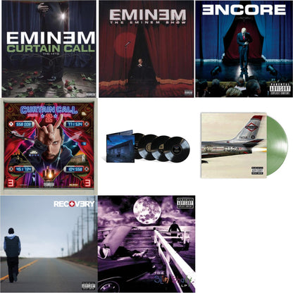 Curtain Call 2 (2LP) & Marshall Mathers LP2 (10Th Anniversary Edition) (Expanded Deluxe/4LP) & Encore & Curtain Call: Hits & Recovery & Kamikaze (Opaque Olive Green LP Vinyl/Gatefold Jacket) & Slim Shady LP & Eminem Show