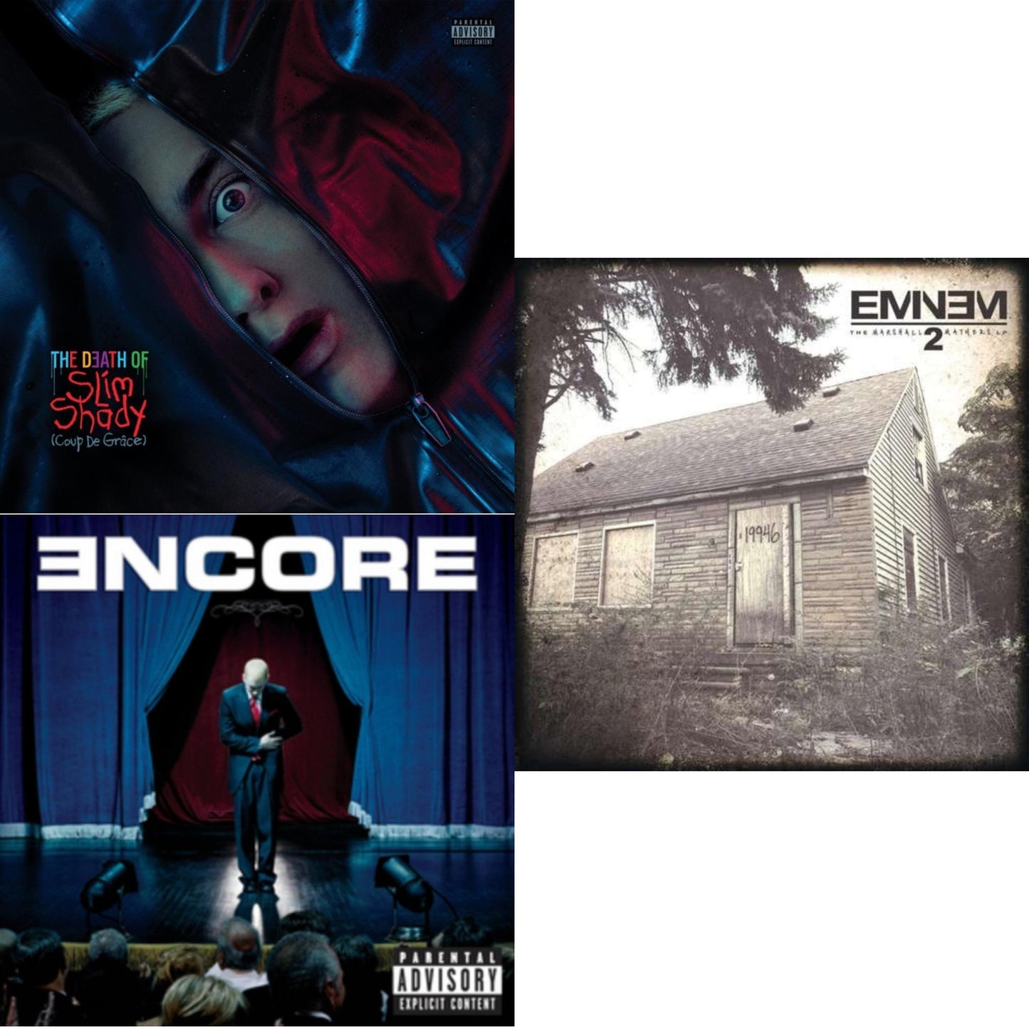 Death Of Slim Shady (Coup De Grace) (X) (Red/Blue Vinyl/2LP) & Encore & Marshall Mathers LP 2