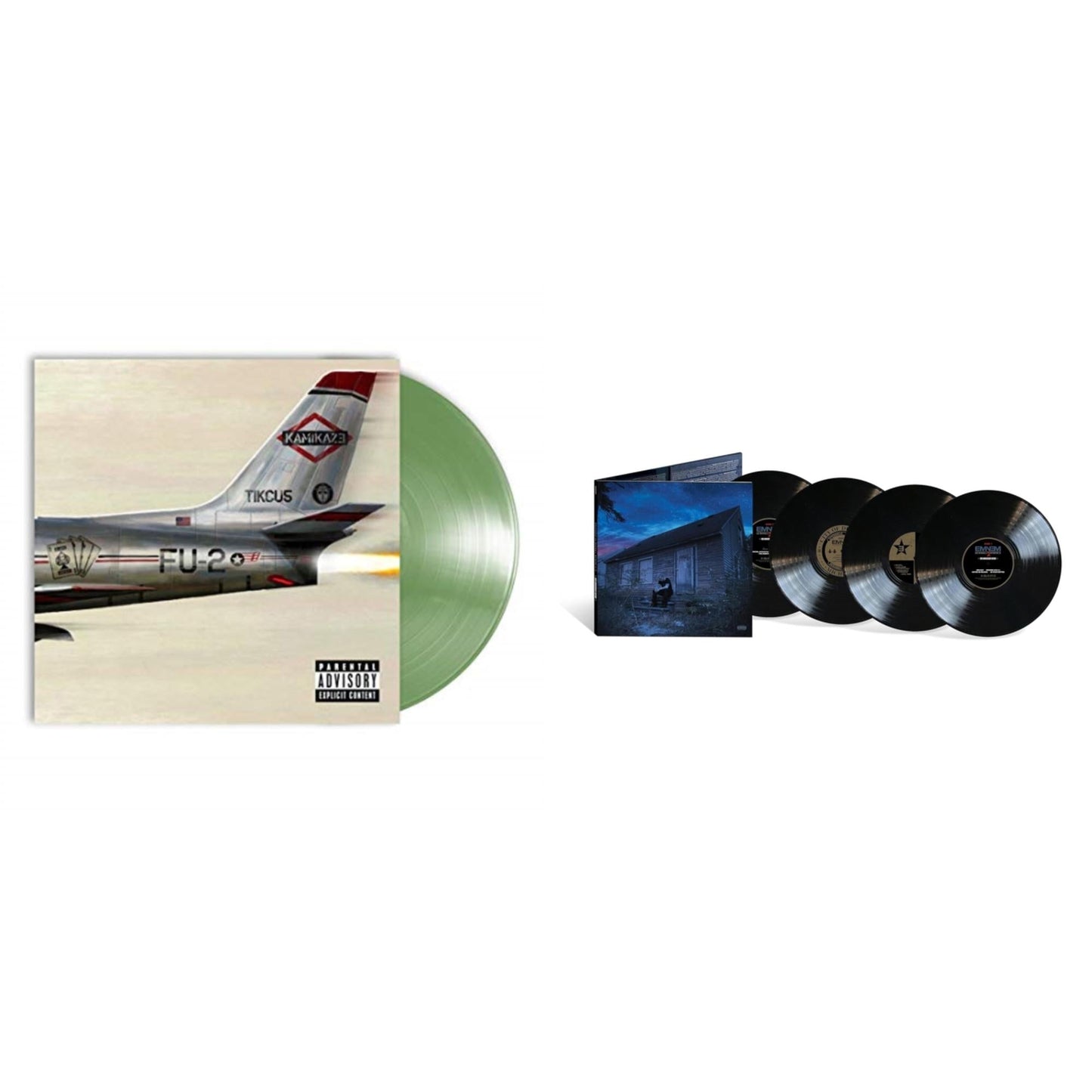 Eminem - Marshall Mathers LP2 (10Th Anniversary Edition) (Expanded Deluxe/4LP) & Kamikaze (Opaque Olive Green LP Vinyl/Gatefold Jacket)