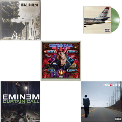 Curtain Call 2 (2LP) & Curtain Call: Hits & Recovery & Kamikaze (Opaque Olive Green LP Vinyl/Gatefold Jacket) & Marshall Mathers LP